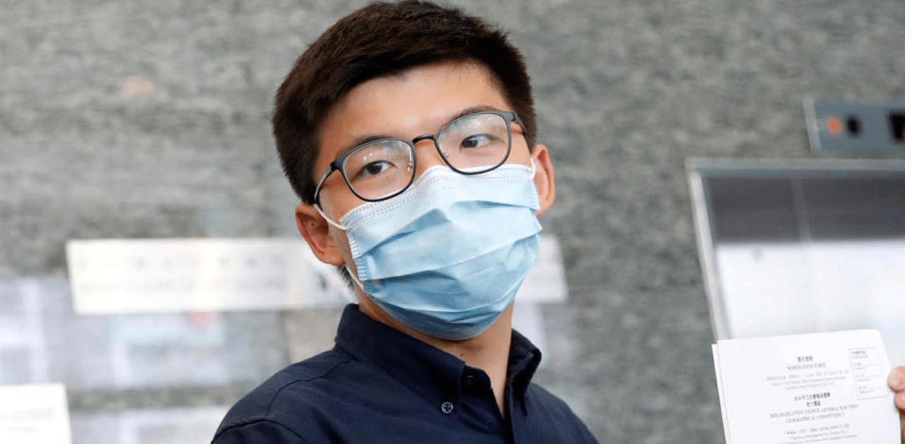 Pro-democracy activist Joshua Wong. Credit: Reuters