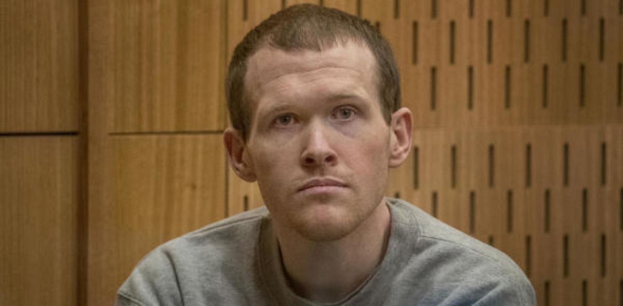 Brenton Tarrant, the gunman who shot and killed worshippers in the Christchurch mosque attacks, is seen during his sentencing at the High Court in Christchurch, New Zealand. Credit: Reuters