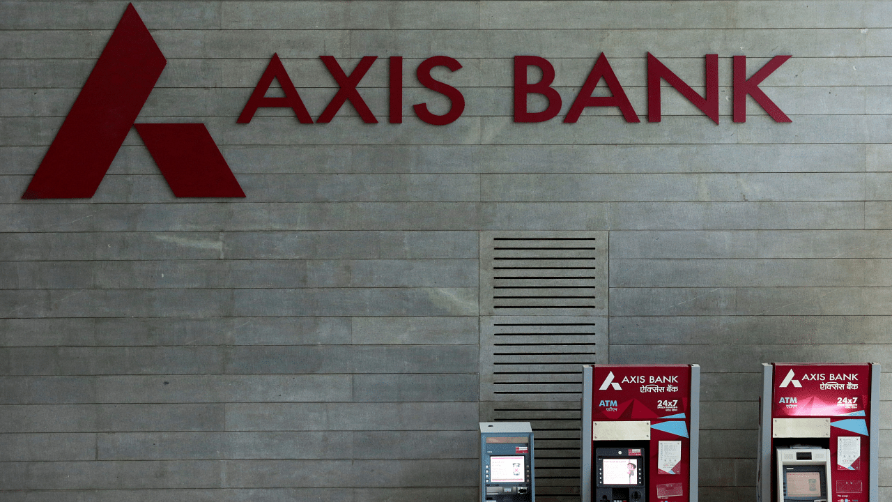 Axis Bank's logo. Credits: Reuters Photo