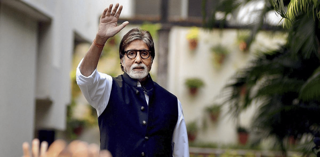 Amitabh Bachchan, who recovered from Covid-19 earlier this month, visited a set for the first time since the coronavirus-induced lockdown in March forced shut film and TV shoots. Credit: PTI Photo