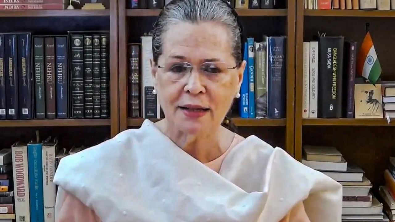 Sources close to Sonia Gandhi said on Sunday that she might offer to step down in the CWC and ask the party to look for a full-time president. Credit: PTI/file