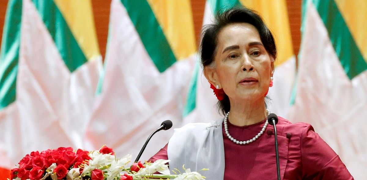 Myanmar State Counsellor Aung San Suu Kyi. Credits: Reuters