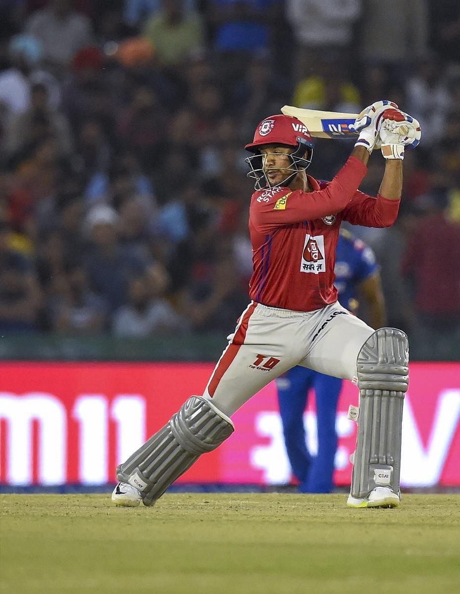 Kings XI Punjab’s Mayank Agarwal feels the presence of strong Karnataka contingent in the franchise will help each other. PTI File Photo