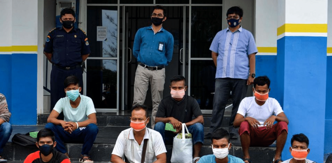 People in Myanmar wearing facemask amid coronavirus crisis. Credit: AFP