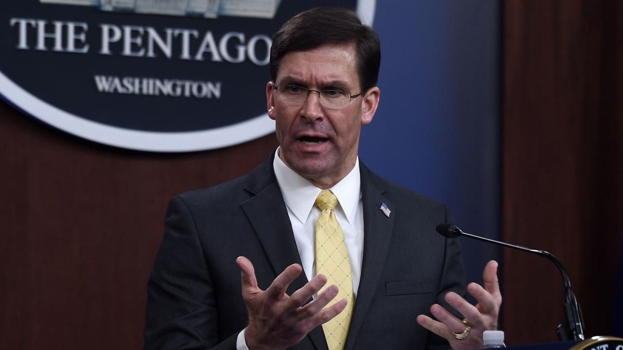 Mark Esper. Credit: AFP/file