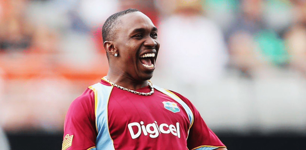 The 36-year-old West Indies all-rounder reached the landmark in the Caribbean Premier League in his native Trinidad. Credit: Getty File Images