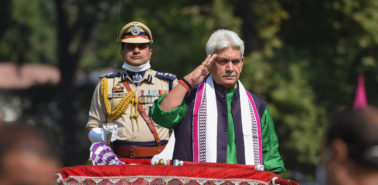 Lieutenant Governor of Jammu and Kashmir Manoj Sinha. Credit: PTI Photo