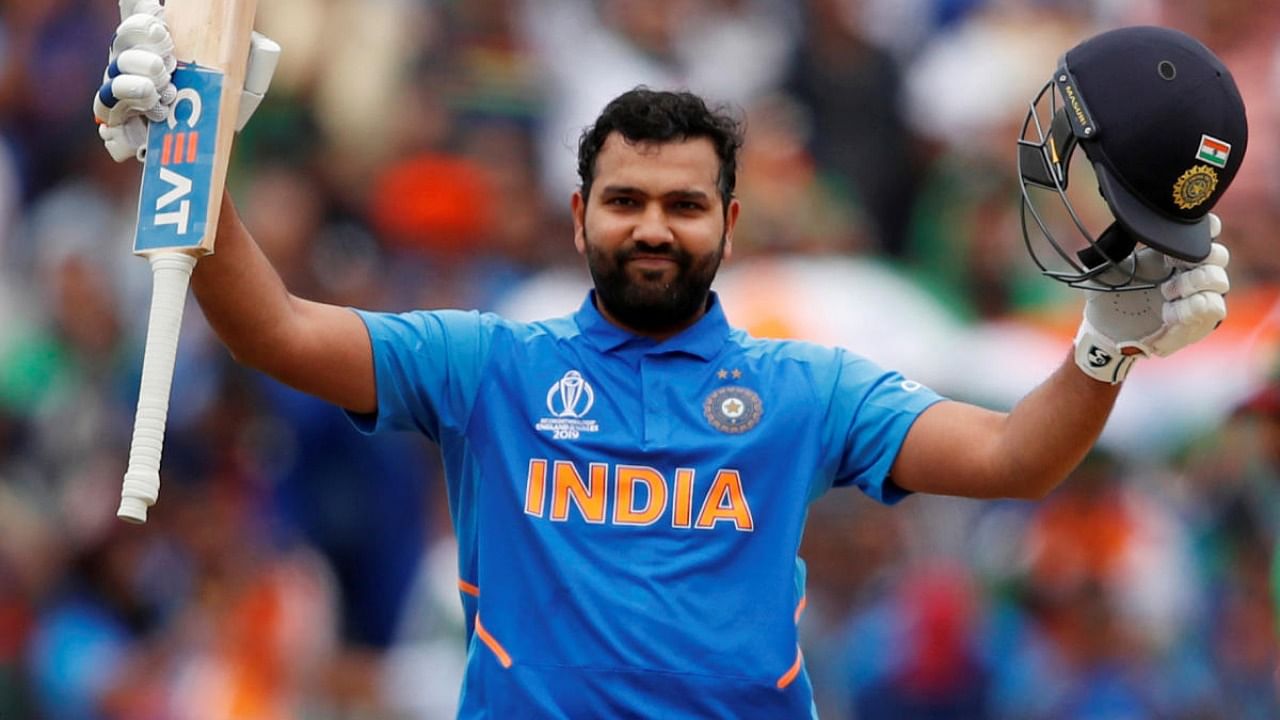 Rohit Sharma was among the sportspersons to win the Rajiv Gandhi Khel Ratna award. Credit: Reuters