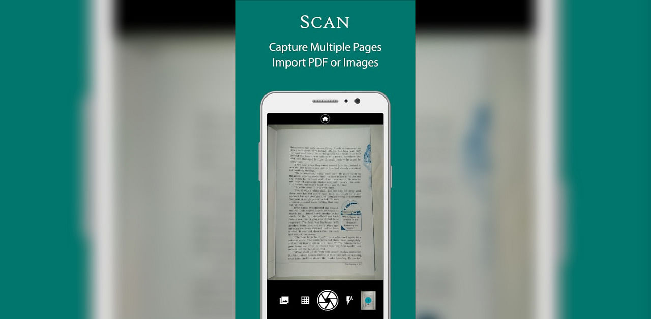 Image of the scanning app. Credit: AIR Scanner