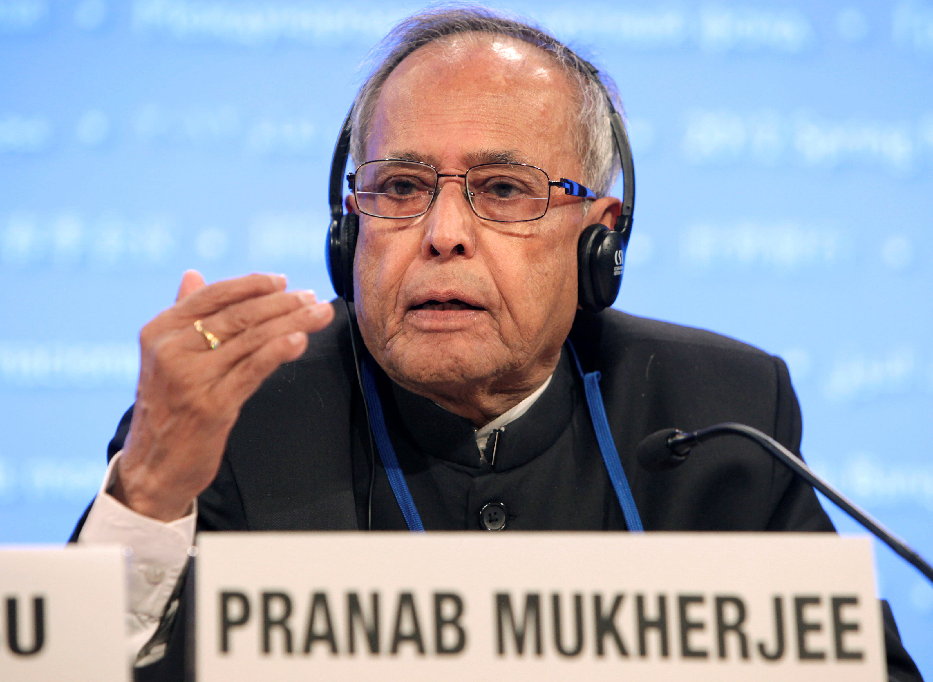 In one incident, Pranab Mukherjee had entered into an argument in Parliament about the practices of Hindu Gods. Credit: Reuters Photo