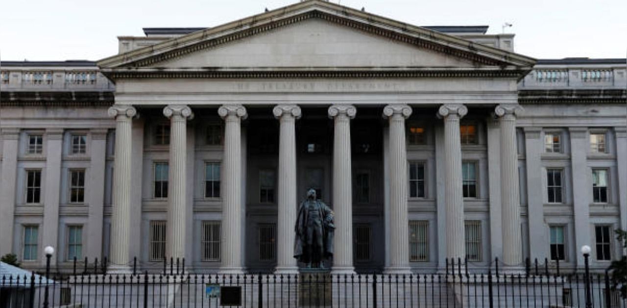 The United States Department of the Treasury is seen in Washington, D.C., US. Credit: Reuters Photo