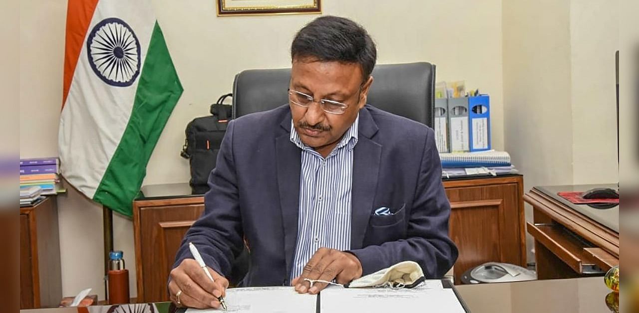 New Election Commissioner Rajiv Kumar. Credit: PTI Photo