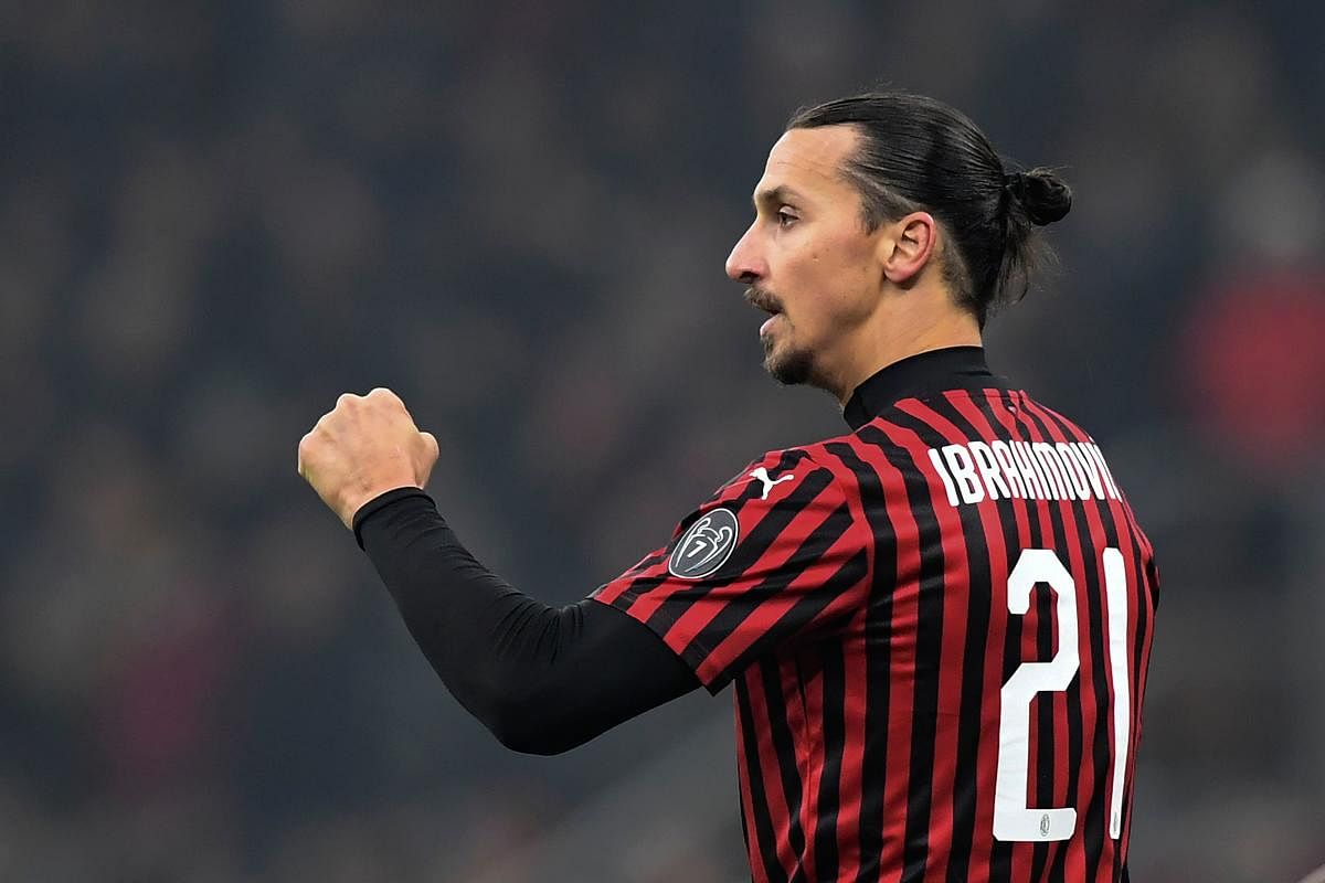AC Milan's Swedish forward Zlatan Ibrahimovic. Credit: AFP