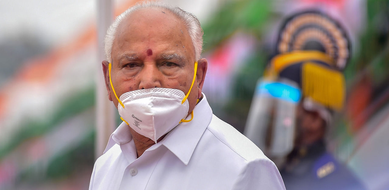 Karnataka Chief Minister B S Yediyurappa held talks with US industry captains and detailed the huge opportunities in IT, ITES services, machine tooling, manufacturing, aerospace, biotechnology, and engineering design, the release said. Credit: PTI Photo