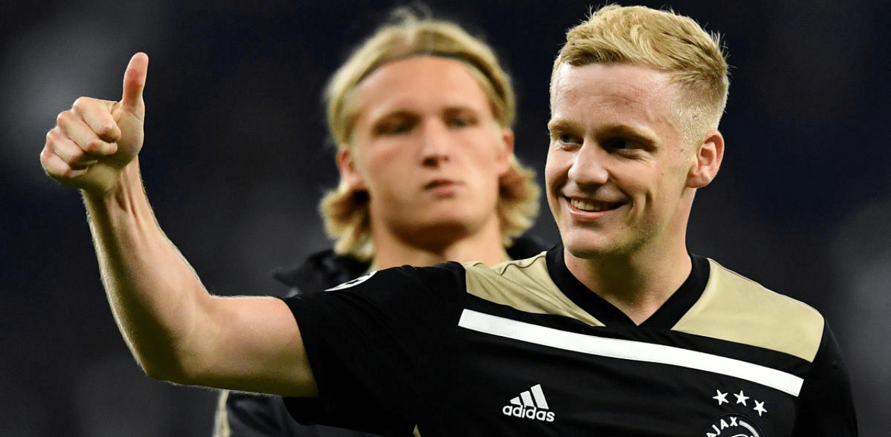 "This is a special thing for me because of my good friend Abdelhak Nouri," Van de Beek, who joined United from Ajax on a five-year contract, said. Credit: Reuters Photo 