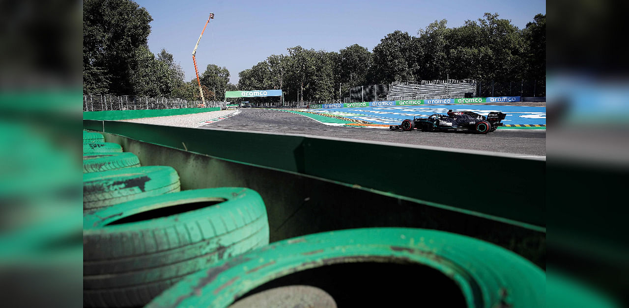 Mercedes' British driver Lewis Hamilton competes during the qualifying session at the Autodromo Nazionale circuit in Monza on September 5, 2020 ahead of the Italian Formula One Grand Prix. Credit: AFP