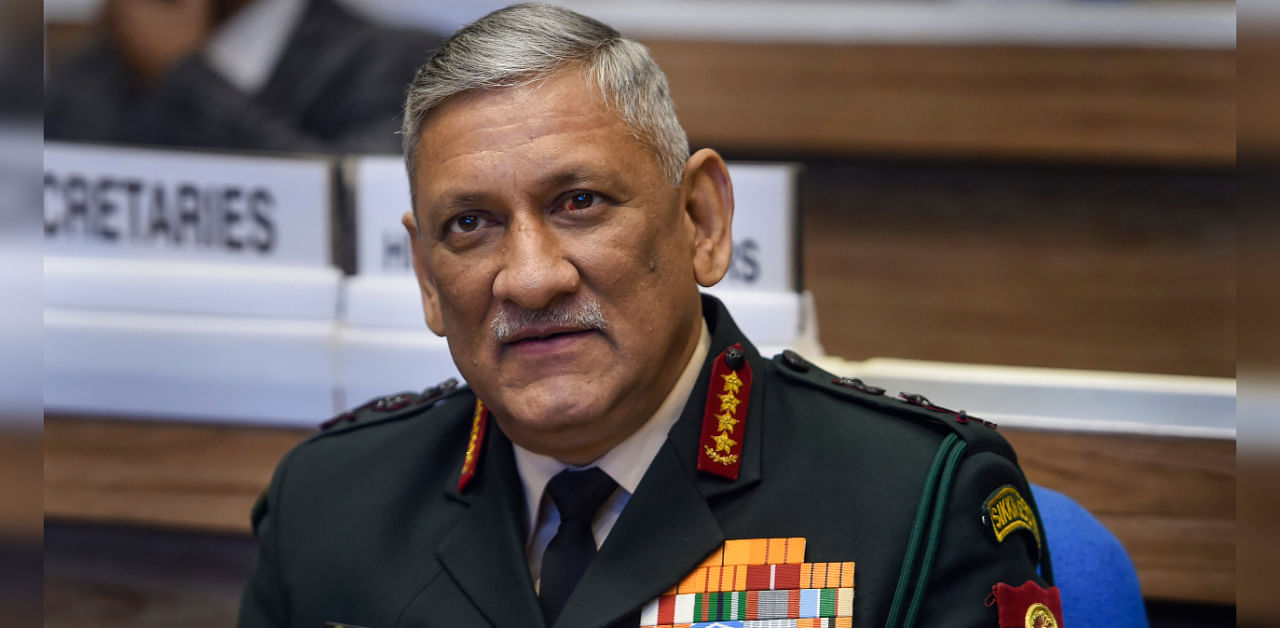 Addressing a symposium on defence exports, Gen Rawat said the armed forces will have to work through the budgetary constraints by finding the best solutions through new acquisitions and optimisation considering the macro-economic parameters. Credit: PTI File Photo
