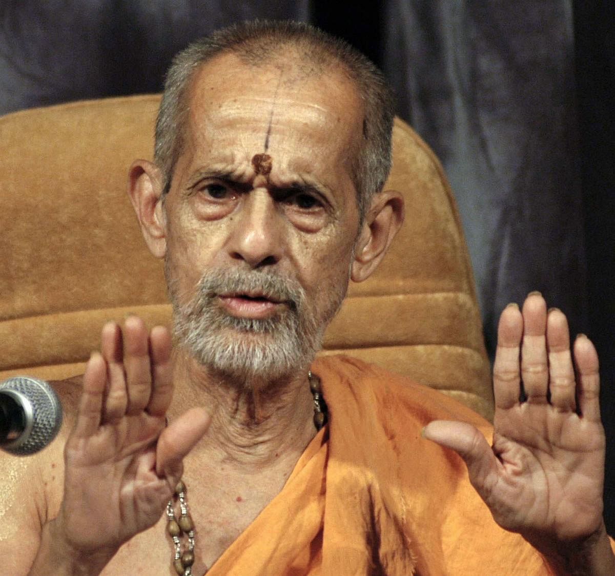 Swami Vishvesha Teertha of Pejawar Mutt (PTI Photo)