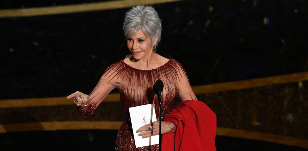 Jane Fonda speaks onstage during the 92nd Annual Academy Awards at Dolby Theatre on February 9, 2020 in Hollywood, California. Credit: Getty Images