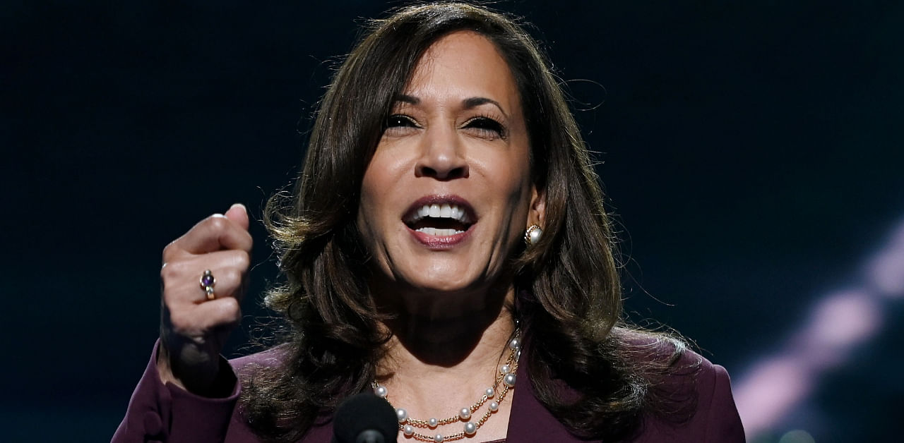 "I would not trust Donald Trump," Kamala Harris said, saying she would only be convinced of the efficacy of a vaccine if someone credible were vouching for it as well. Credit: AFP Photo