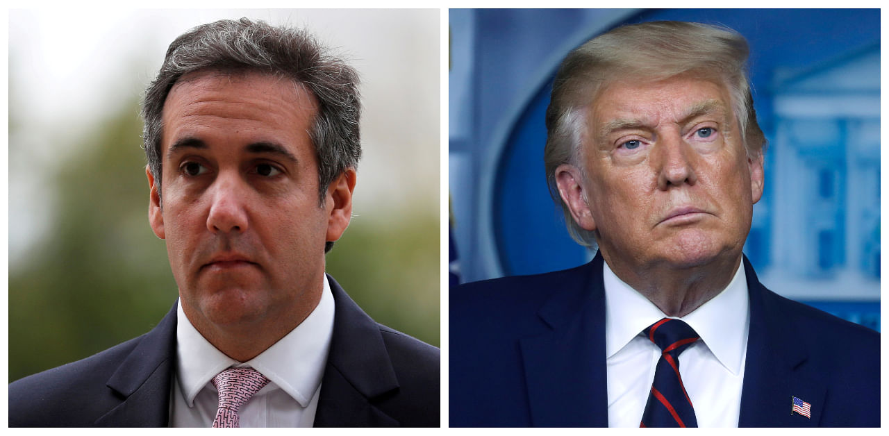 Michael Cohen and Donald Trump. Credit: Agency Images