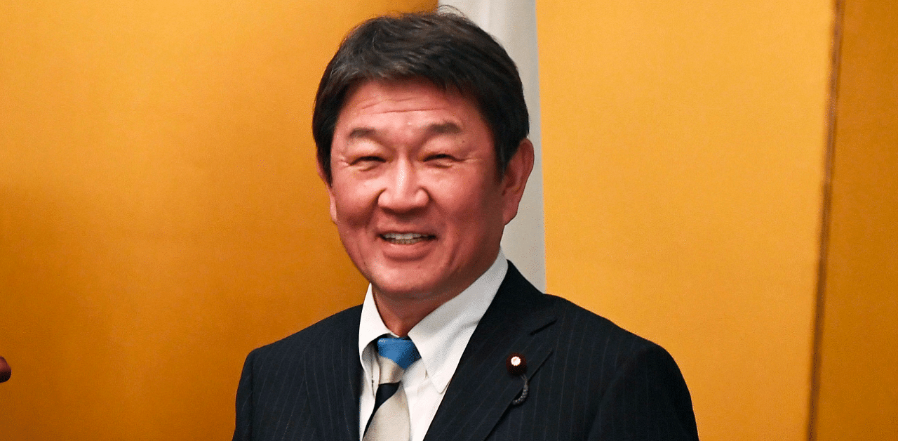 Japan's Foreign Minister Toshimitsu Motegi. Credit: AP Photo
