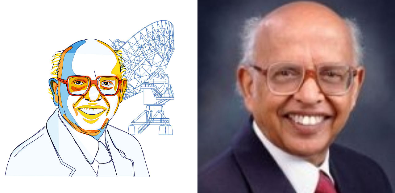 Prof Govind Swarup, the pioneer of radio astronomy in India. Credit: Twitter/@asipoec