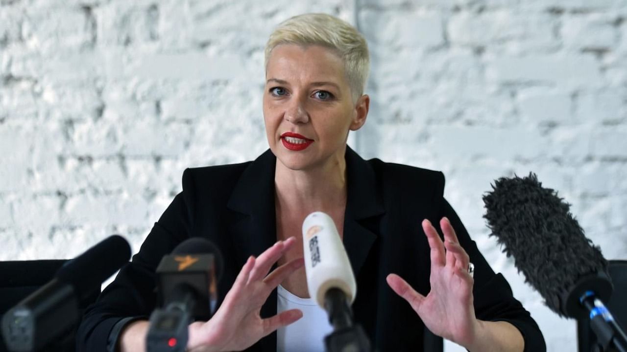 Unidentified men in black on September 7, 2020 morning grabbed Maria Kolesnikova, a leading Belarusian opposition figure, and pushed her into a minibus, her campaign team reported, citing witnesses. Credit: AFP