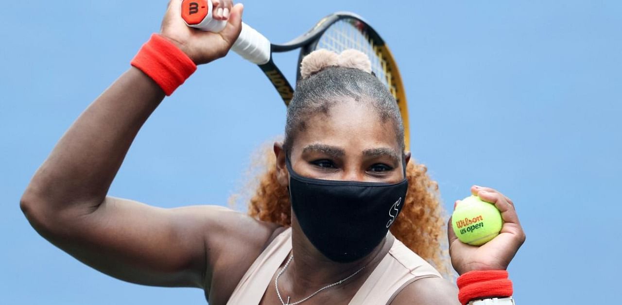 Serena Williams of the United States is seen after defeating Maria Sakkari of Greece. Credits: AFP