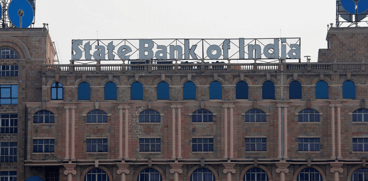 State Bank of India (SBI) office building is pictured in Kolkata. Credit: Reuters