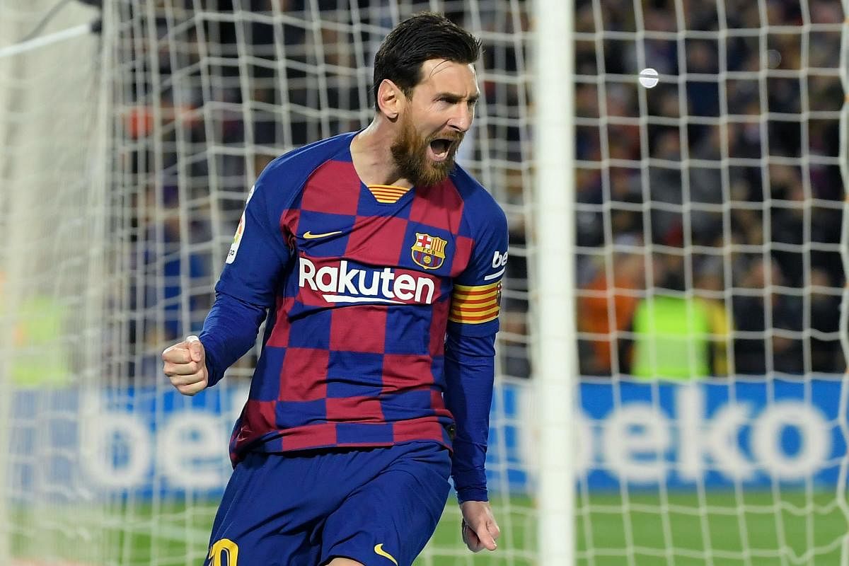 Had Lionel Messi left Barcelona, with Manchester City rumoured to be his preferred destination, it would have surely been a huge hit for the Spanish League La Liga. AFP FILE PHOTO