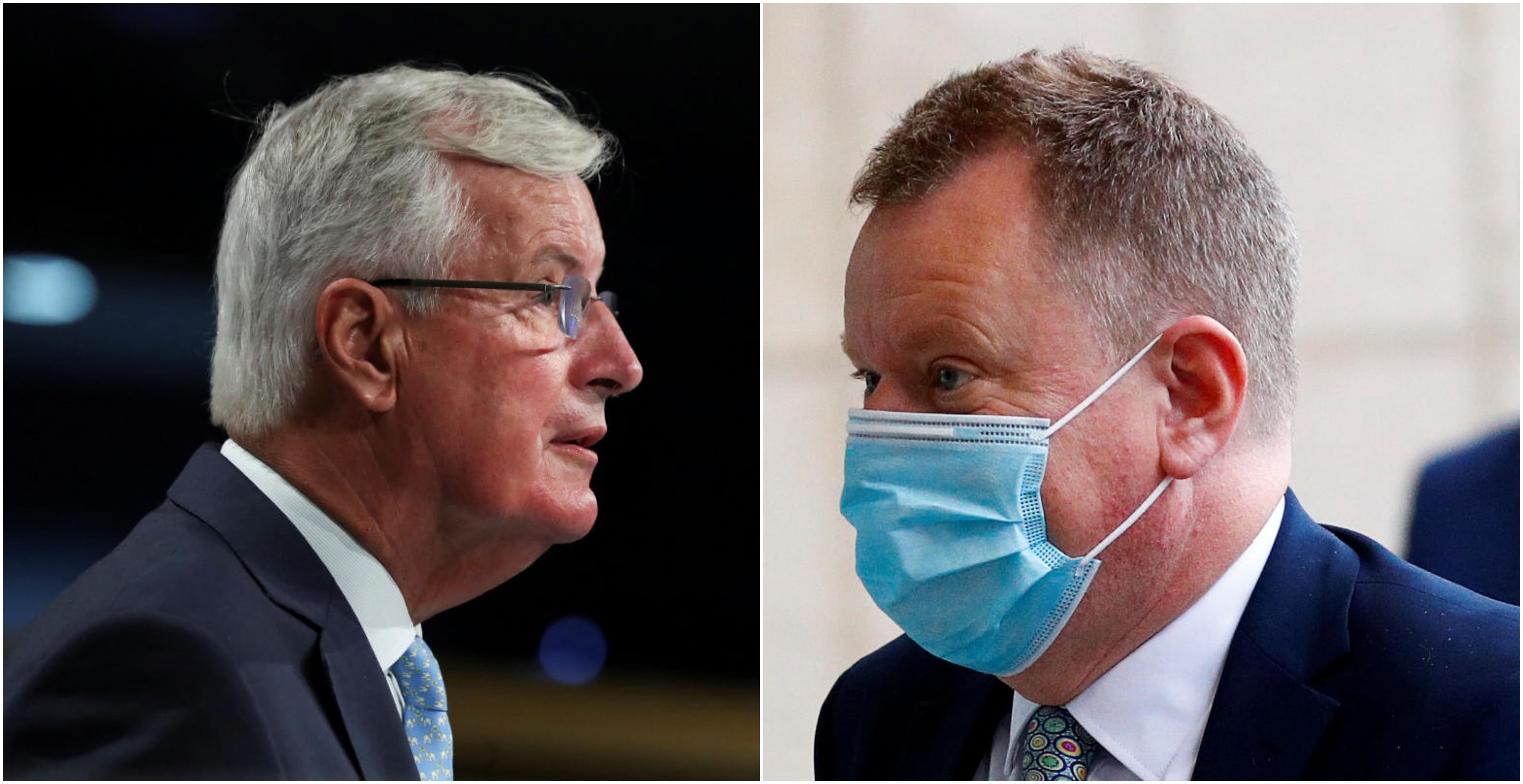 Negotiators Michel Barnier and David Frost. Credit: Reuters Photo