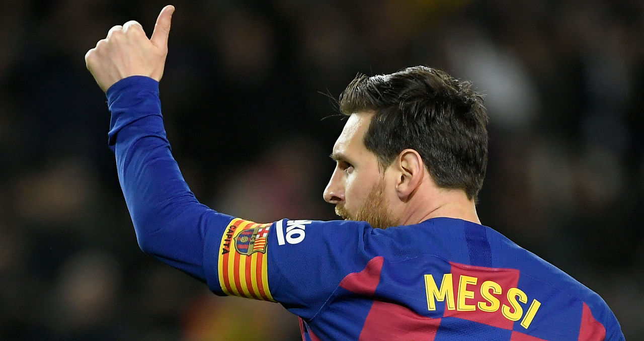 Barcelona's Argentine forward Lionel Messi. Credit: AFP File Photo