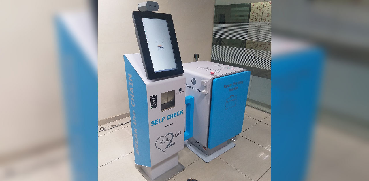 Each kiosk costs between Rs. 3.5 lakh to 7.5 lakh based on specifications and the team has now applied for a patent for the product. Credit: DH Photo