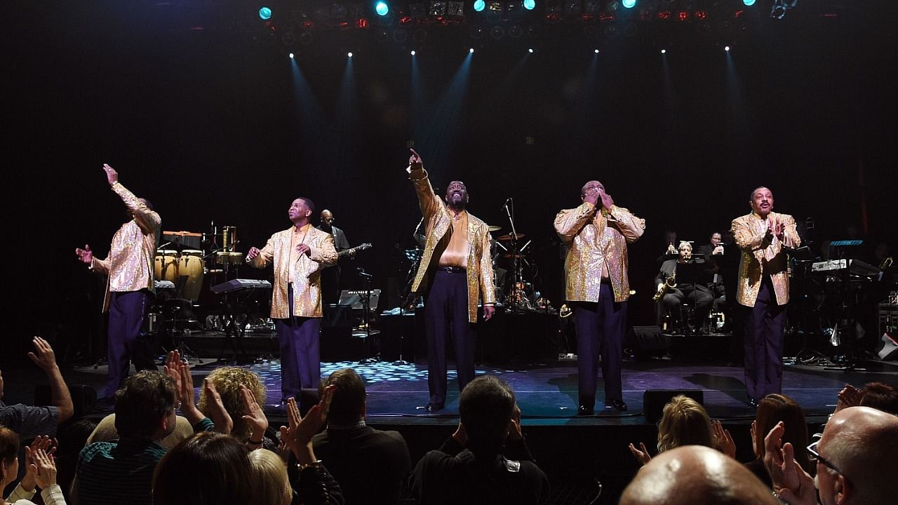 Bruce Williamson (second to right) is seen with the rest of The Temptations. Credit: Getty