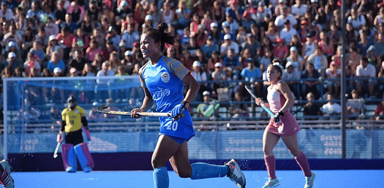 The 20-year-old Lalremsiami has played a part in many important victories for India, including the FIH Women's Series Finals and FIH Hockey Olympic Qualifiers last year. Credit: Wikimedia Commons 