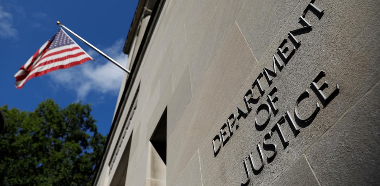 US Justice Department. Credit: Reuters Photo