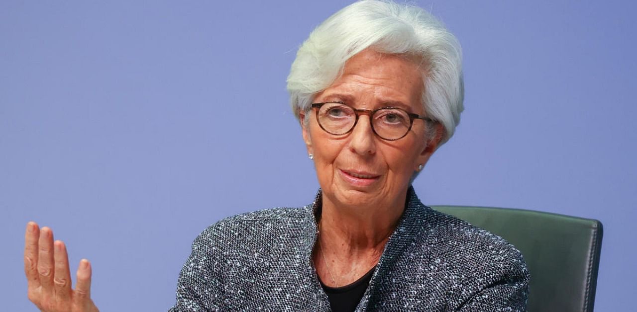 European Central Bank (ECB) President Christine Lagarde. Credit: Reuters