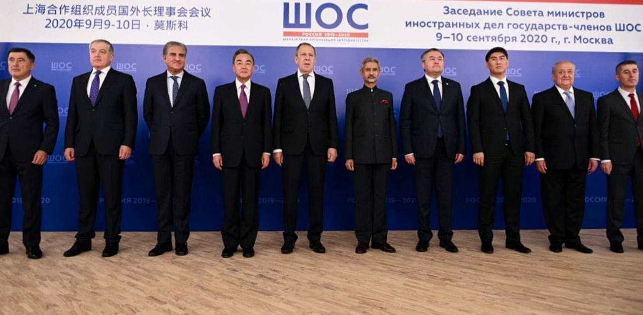 S. Jaishankar at the formal opening of the meeting in Moscow of the Foreign Ministers of the Shanghai Cooperation Organization. Credit: Twitter/@DrSJaishankar