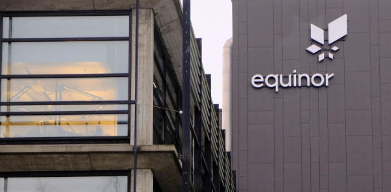 Equinor's logo is seen at the company's headquarters in Stavanger, Norway. Credit: Reuters Photo