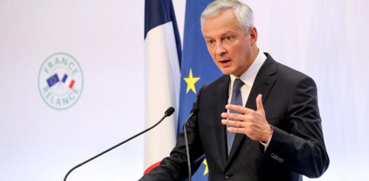 Bruno Le Maire, French Minister of the Economy, Finance, and Recovery. Credit: Reuters Photo
