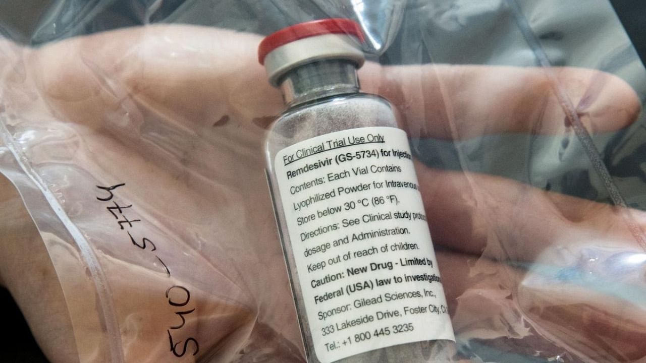 A vial of Remdesivir. Credit: Reuters