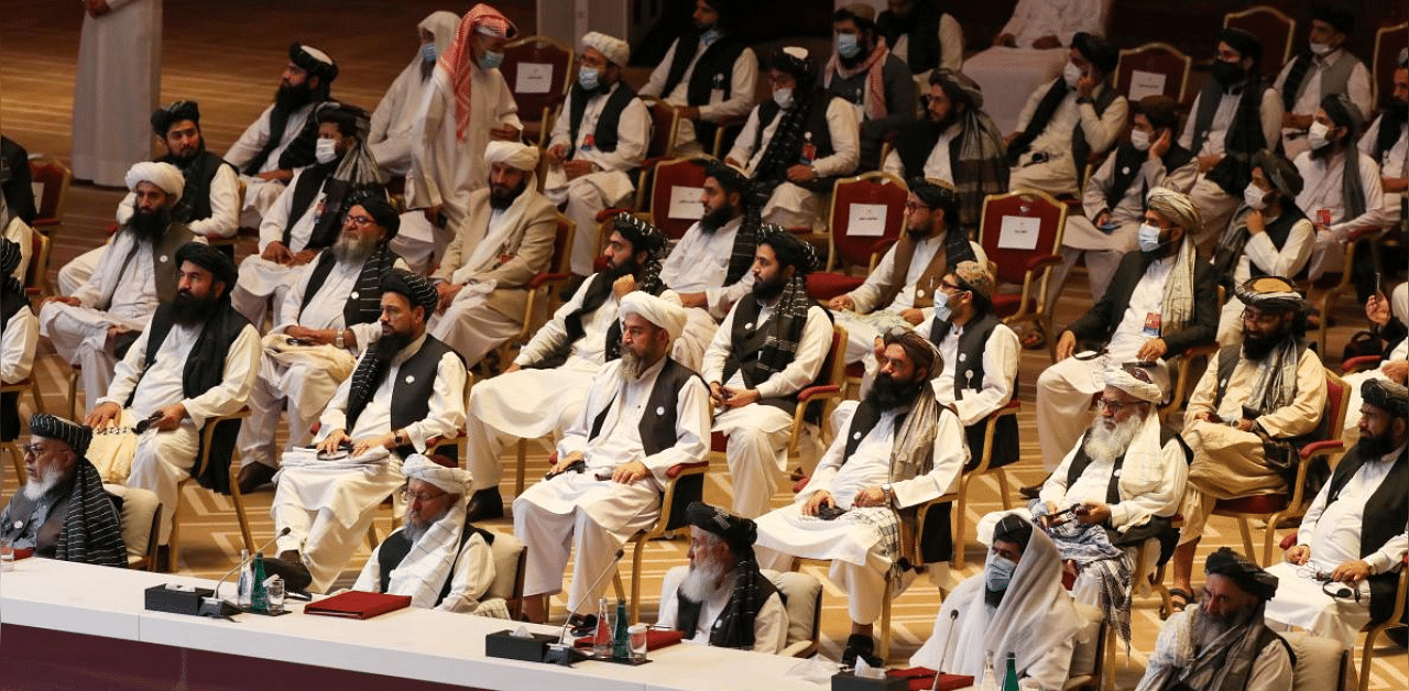 A slick opening ceremony in the Qatari capital Doha on Saturday saw the Afghan government, and allies including the US, call for a ceasefire. Credit: AFP Photo