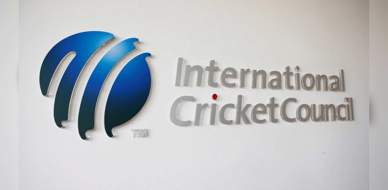 International Cricket Council (ICC) logo. Credit: Reuters