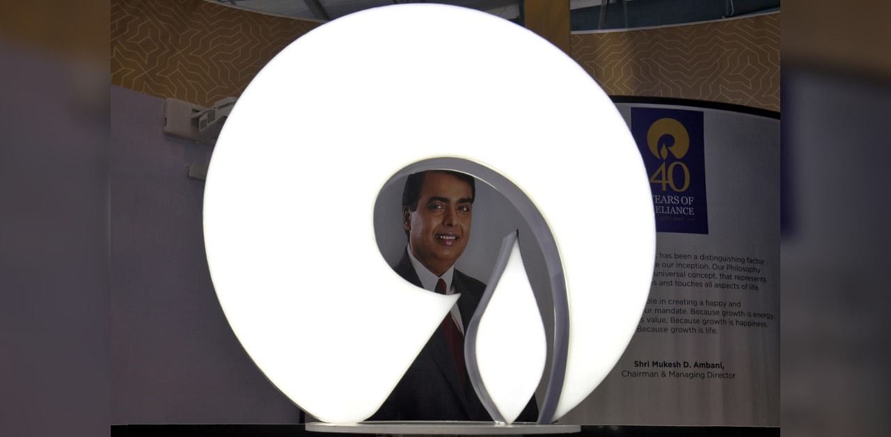 The logo of Reliance Industries. Credit: Reuters