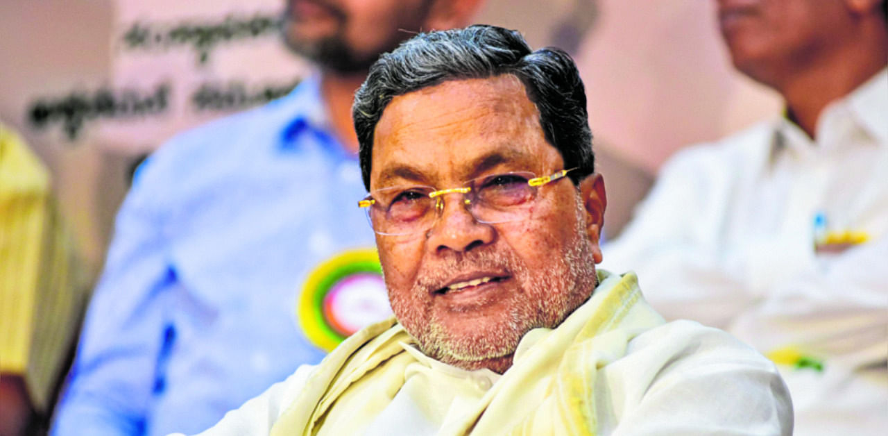 Former Chief Minister Siddaramaiah. Credit: DH File Photo