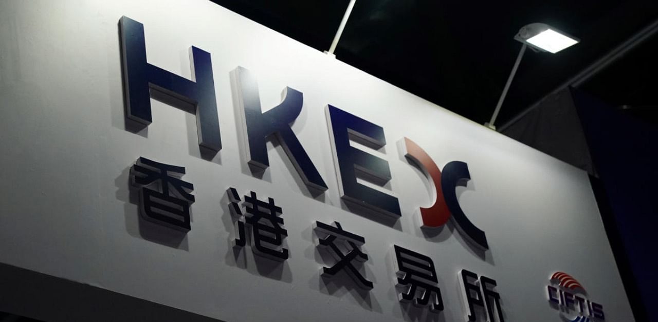 A Stock Exchange of Hong Kong (HKEX) sign. Credit: Reuters