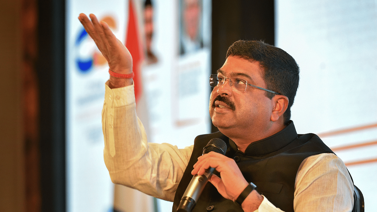 Union Minister for Petroleum & Natural Gas and Steel, Dharmendra Pradhan. Credits: PTI Photo