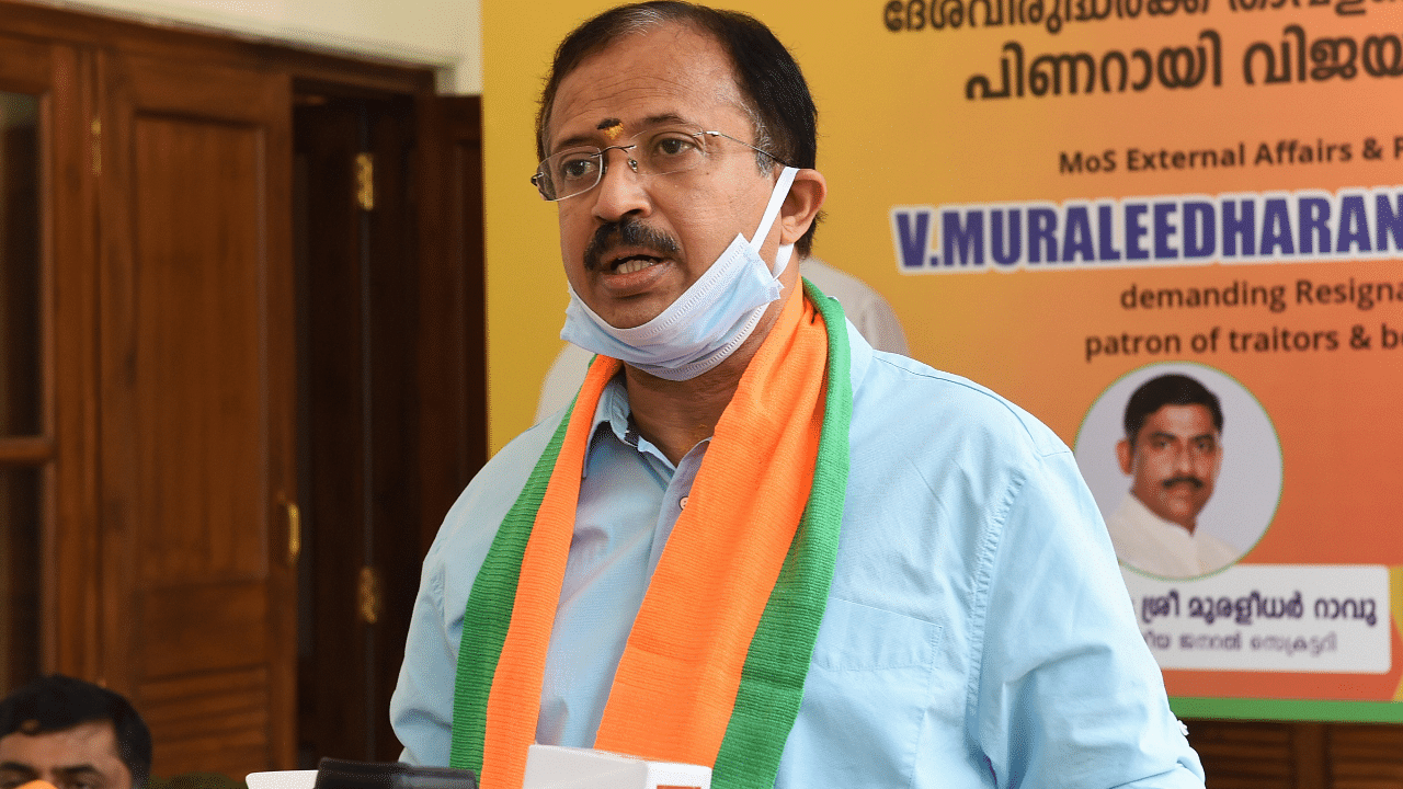 Union Minister of State for External Affairs V Muraleedharan. Credits: PTI Photo