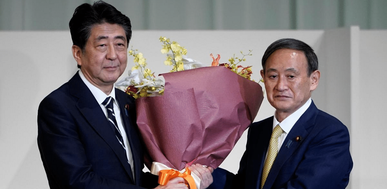 The ruling Liberal Democratic Party elected chief cabinet secretary Yoshihide Suga its new leader, and he is all but certain now to become the country's next prime minister as Abe steps down for health reasons. Credit: AFP Photo
